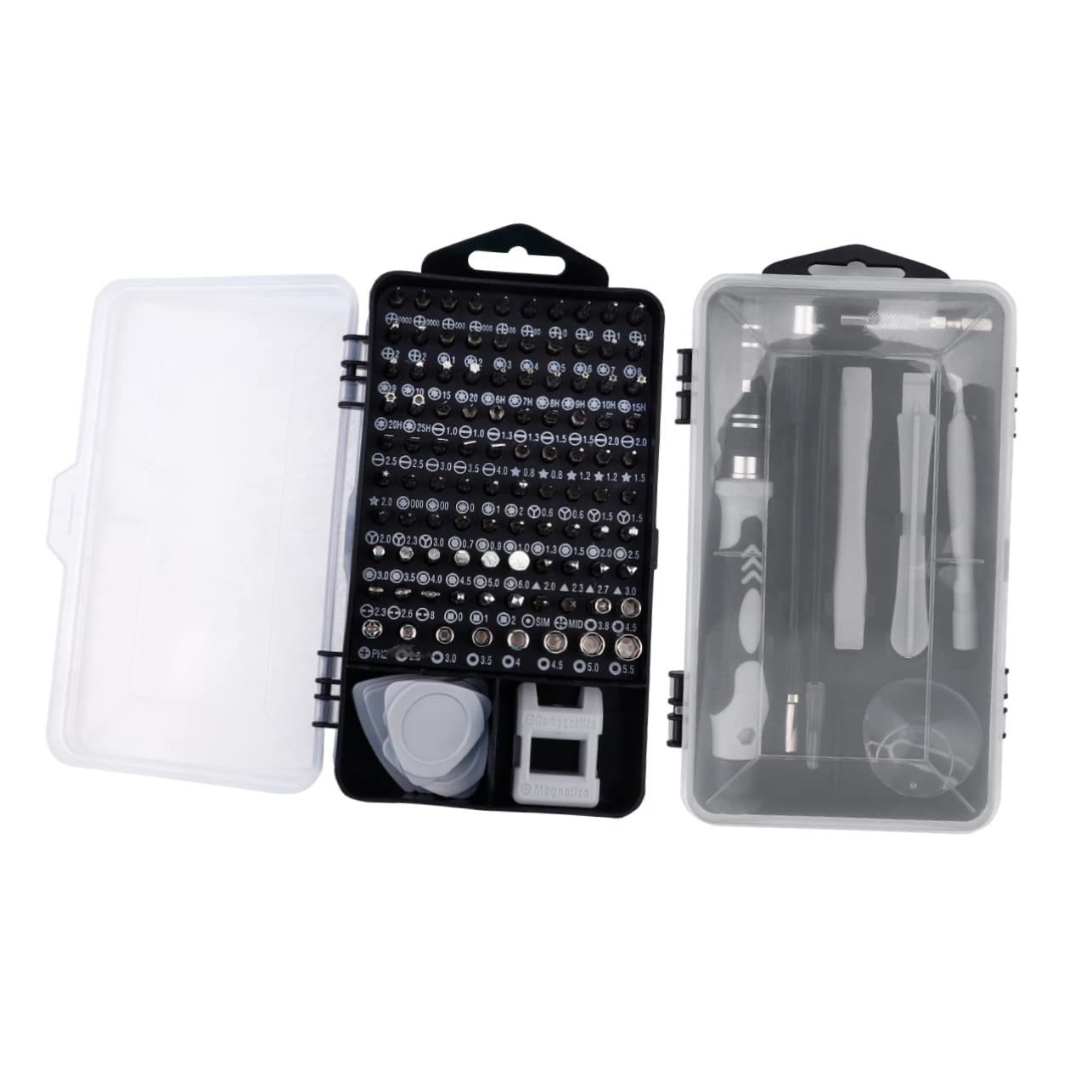 HOLIDYOYO Multifunctional Screwdriver Kit for Phone Watch Electronics Repair Durable Vanadium Static Tweezers Non Slip Handles Portable Tool Set