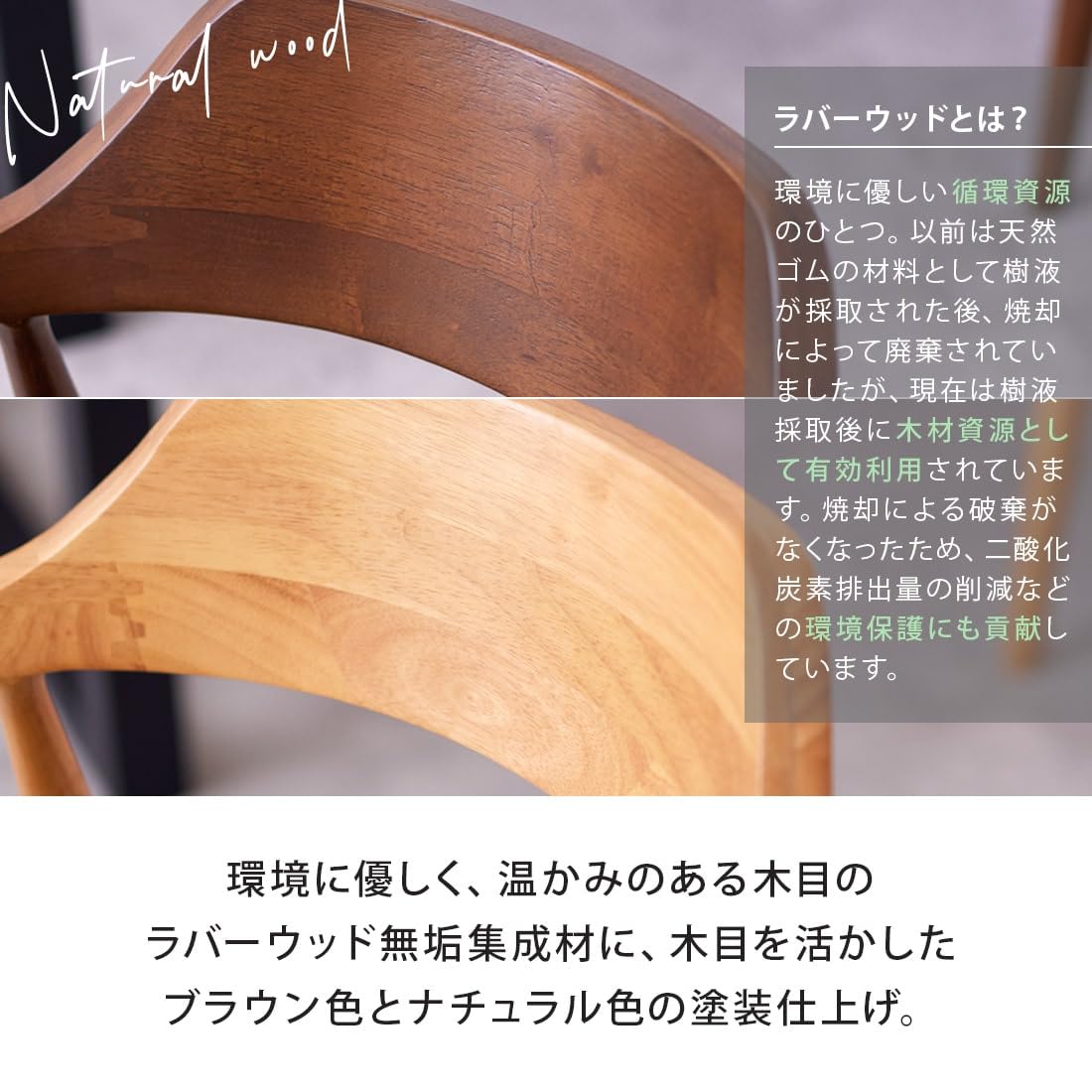 Amazon｜ダイニングチェア 2 脚セット 完成品 アームチェア 肘付 食卓
