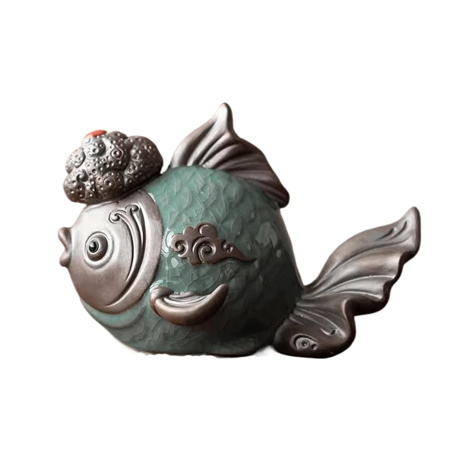 FbqLhe1ahh Ceramic Goldfish Ornaments Home Desktop Decorations Decor