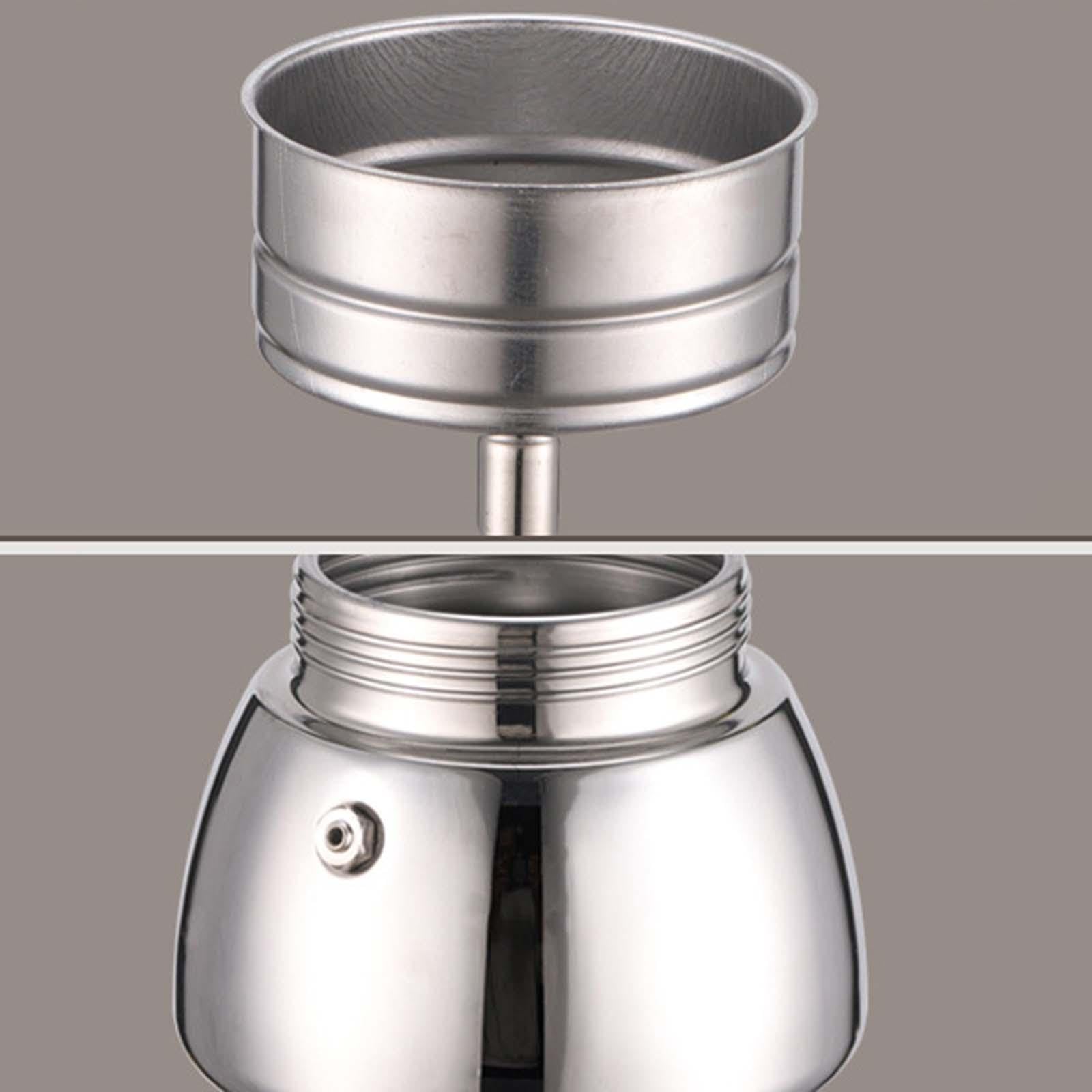 Cafetera Espresso para Estufa, Cafetera con Mango Ergonómico para Cafetería, Camping Al Aire Libre, 280 ml, Individual