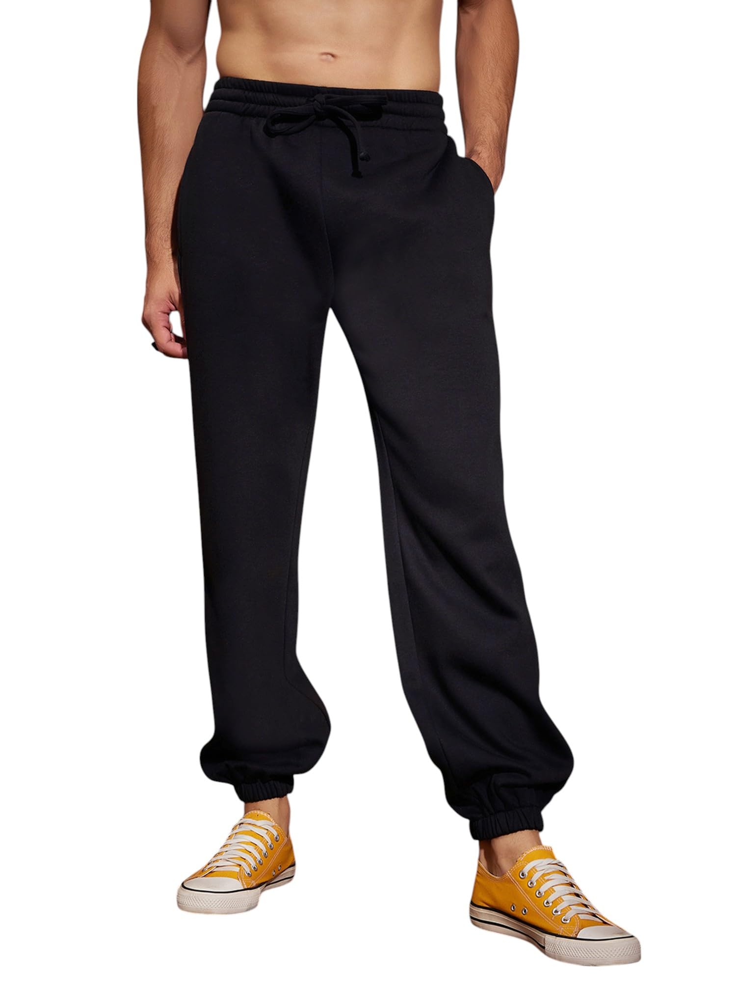 SASSAFRAS Men Oversized Joggers in neutral