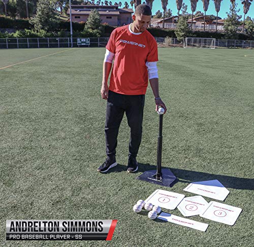 image for PowerNet Baseball T-Ball Coaching Bundle | 8 Piece Tee-Ball Set Includ