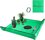 HNXTYAOB 39.5"x 31.5" Large Repotting Mat for Plant Transplanting and Mess Control Thickened Waterproof Potting Tray Plant Gifts for Women Green