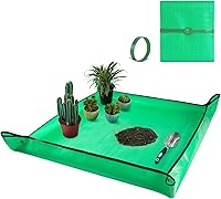 Vista 12 de Tapete grande de 39.5" x 31.5" para trasplante de plantas de interior, control de desorden en mesa, bandeja portátil para macetas de jardinero