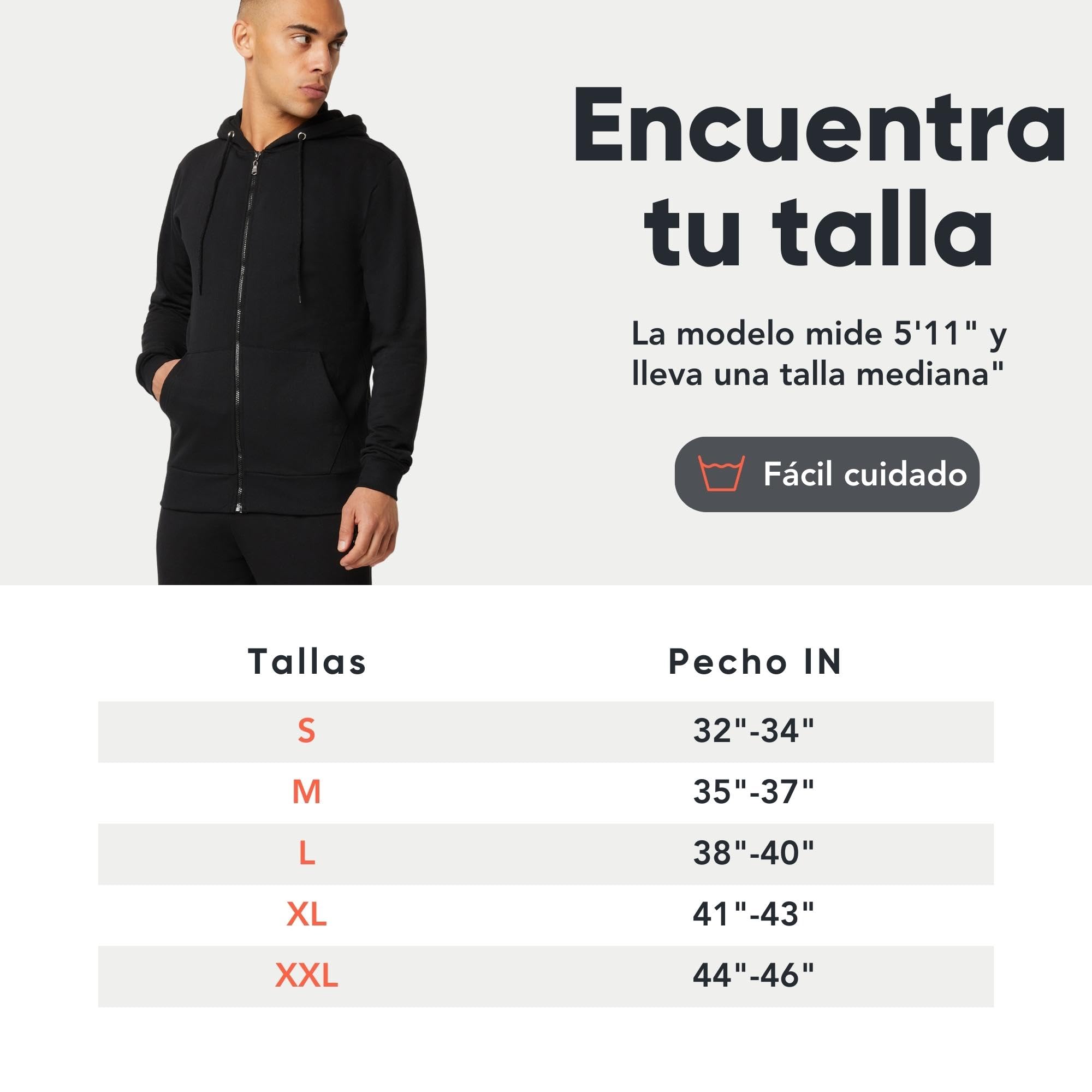 FM London Sudadera con Cremallera para Hombre - Sudadera con Cremallera Ideal para Ropa Casual y Deportiva