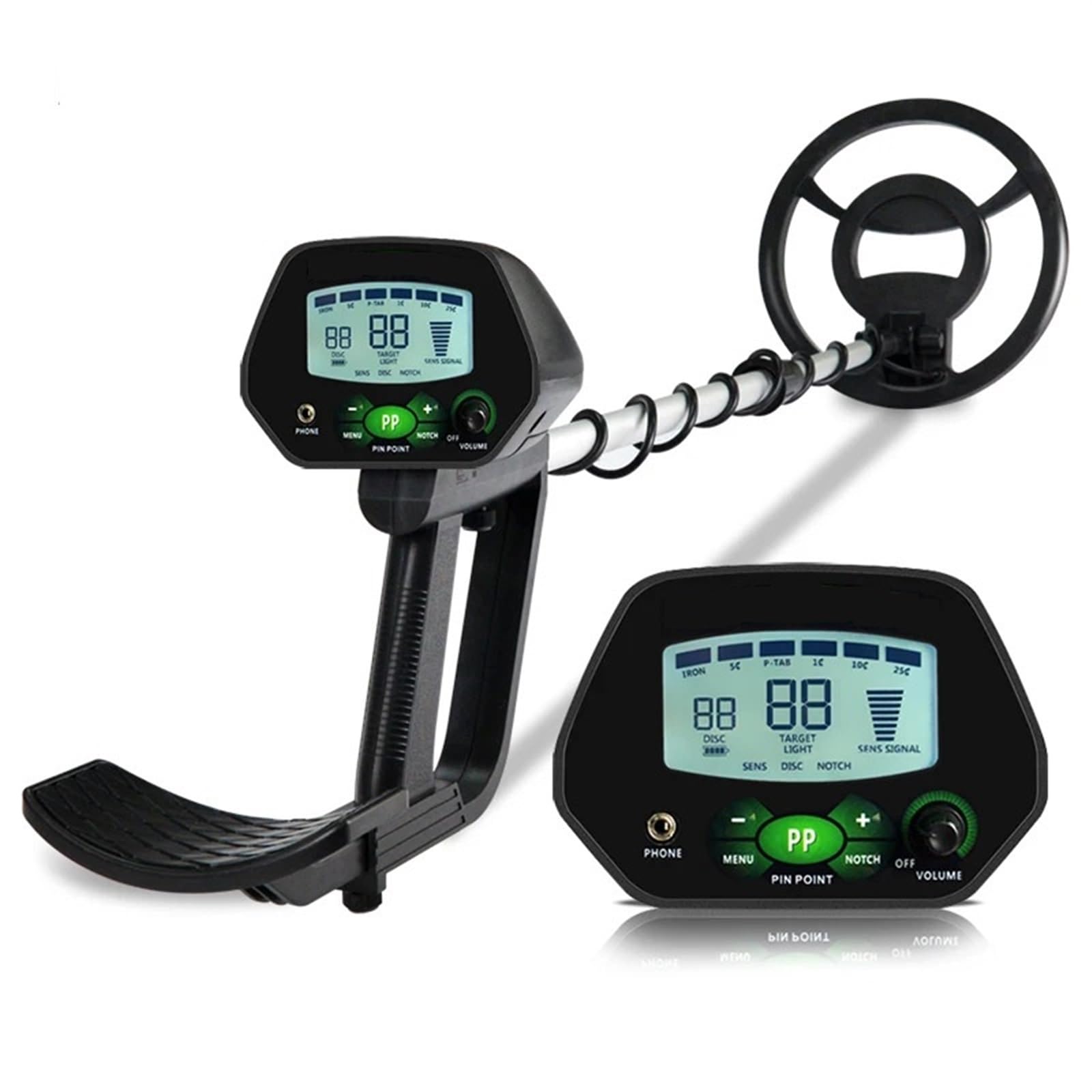 JVDDI High Accuracy Professional Underground Metal Detector LCD Metal Detector With Memory Function Backlight Adjustable