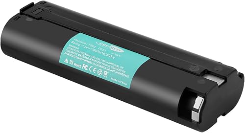 Miniatura 8 de CREABEST Paquete de 2 baterías de repuesto Ni-MH de 7.2 V 3500 mAh compatibles con Makita 7000 7002 7033 191679-9 192532-2 192695-4 632002-4