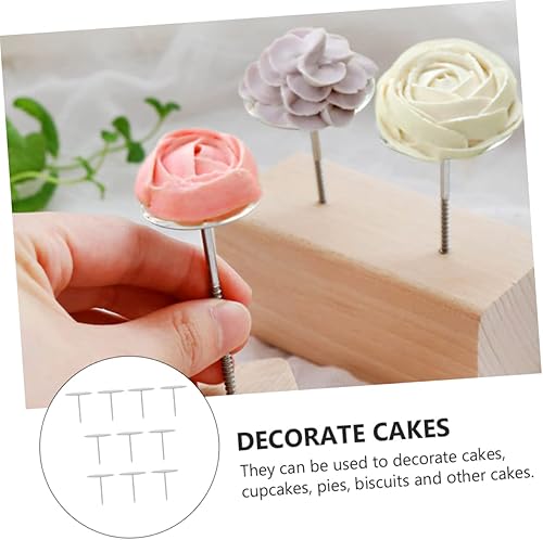 Miniatura 8 de DOITOOL 10 Uds. Herramientas de Uñas de Montaje, Utensilios de Cocina, Molde de Silicona Rosa, Decoración de Pasteles de Glaseado de Flores Flores