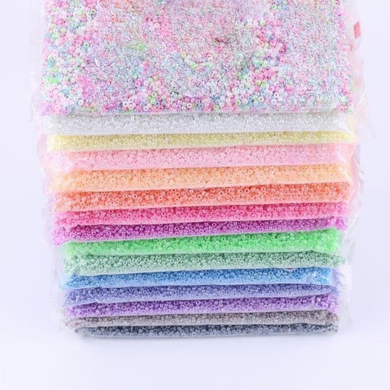 30000PCS 3.0MM Perle D'Imitazione Perline di Vetro per La Creazione di Gioielli Piccoli Perline di Pony Perline di Riso Mnin Perline per Braccialetti Fai da Te