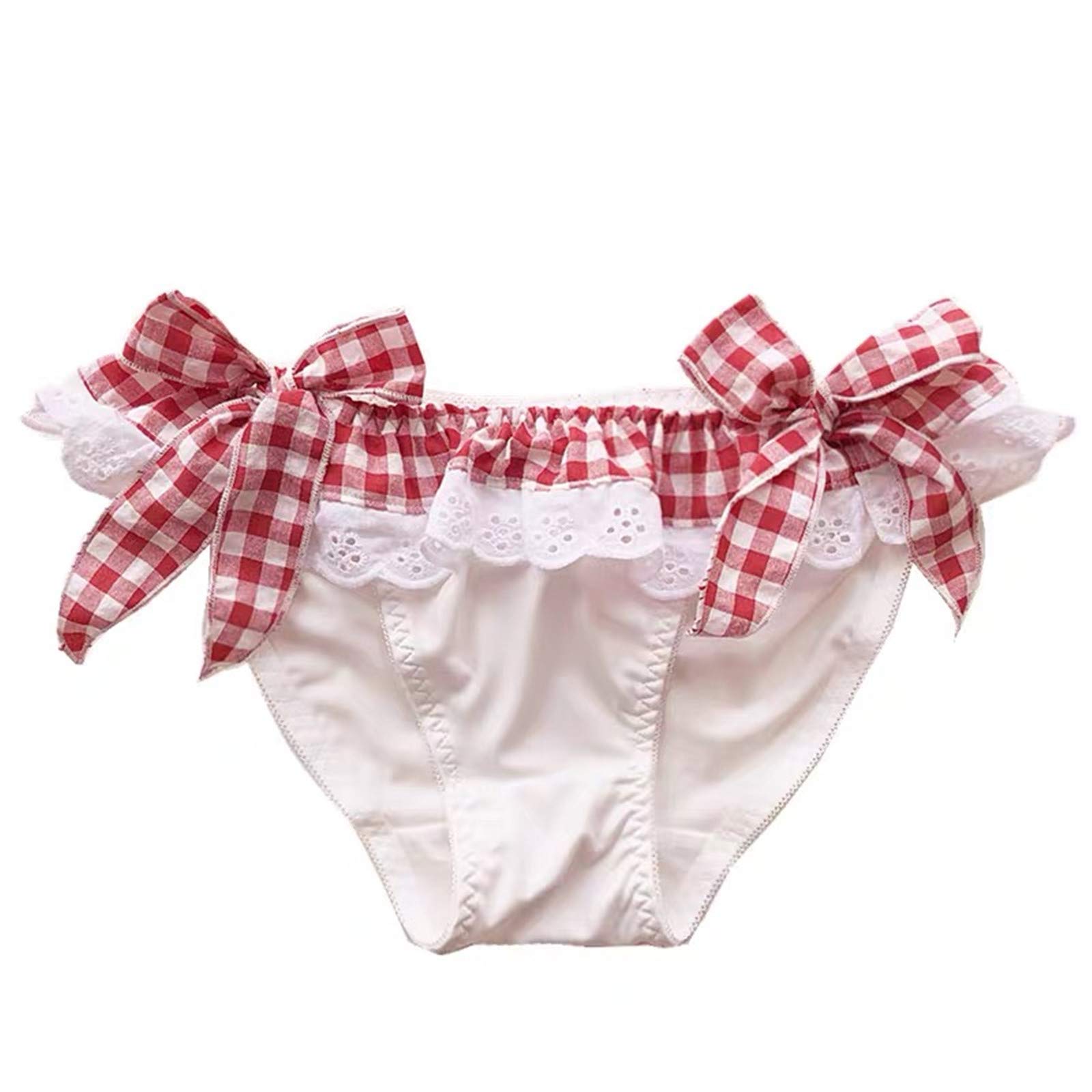 下着女装　露出 Amazon.co.jp: Somnus258 締め チェック リボン 女装 下着 かわいい 弾力 パンツ メンズ セット コスプレ 男性用 パン  女性 婦人 女の子 セクシー アンチ露出 レディース ショーツ ランジェリー ブリーフ 柔らかい グッズ プレゼント 人気 日系 cos 少女 雑貨