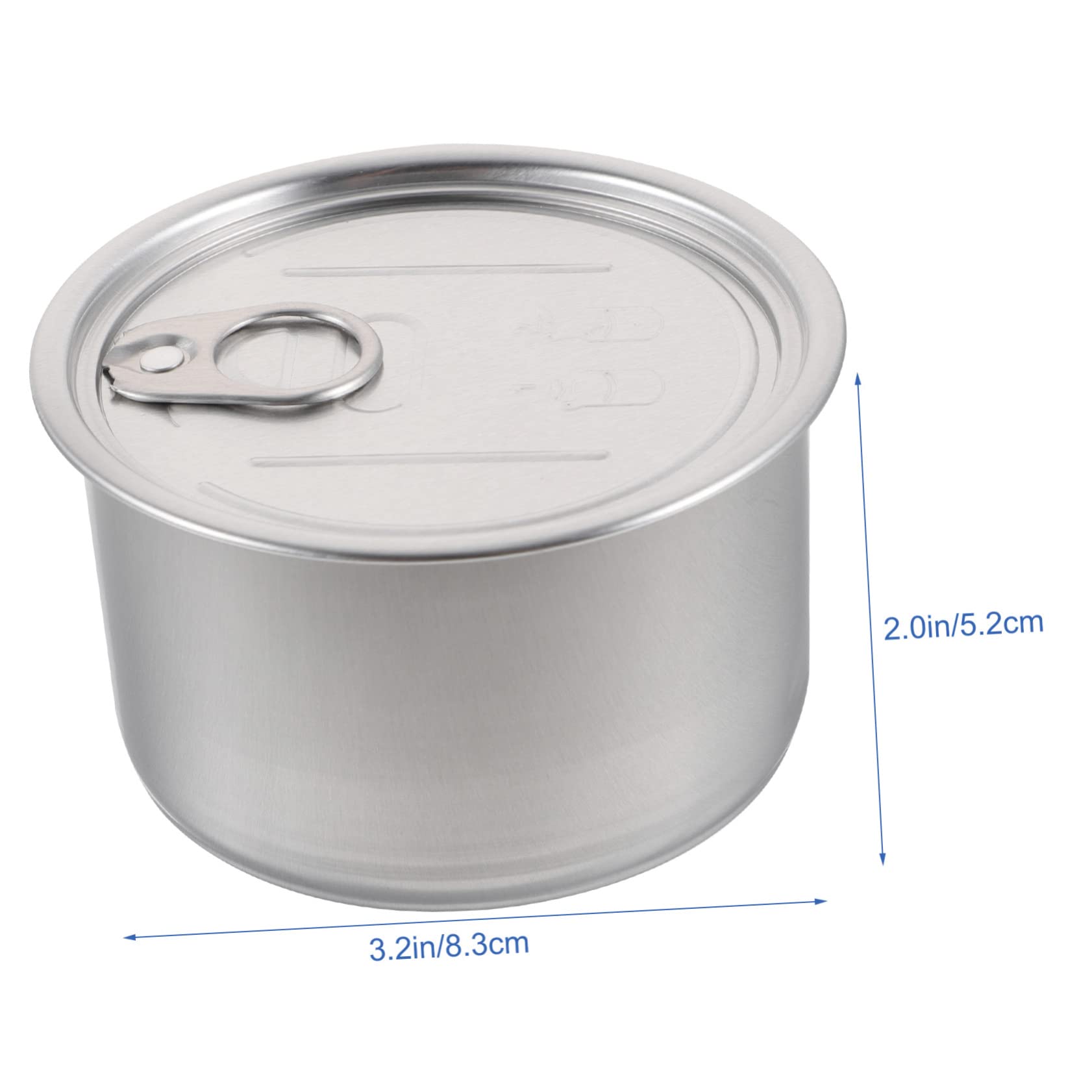 Sosoport 4pcs Airtight Aluminum Can Storage Jars Pet Food Container Lids Cat Dog Food Cans Multi-functional Dessert Box