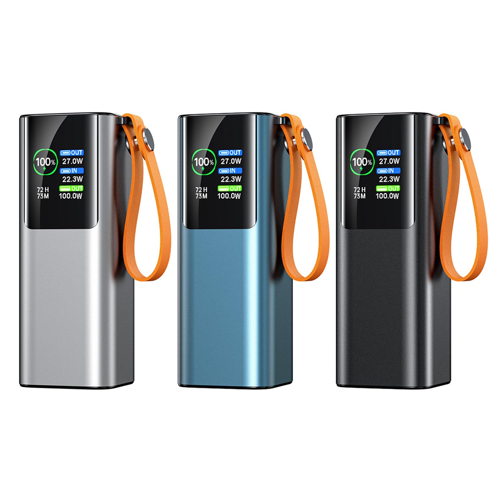 Fast PD100W Grande Capacité 20000mAh Power Backup avec Lumière LED Lumineuse pour Téléphones et Ordinateurs Portables Randonnée Camping Voyage Utilisation Chargeur Portable Résistant à l'eau
