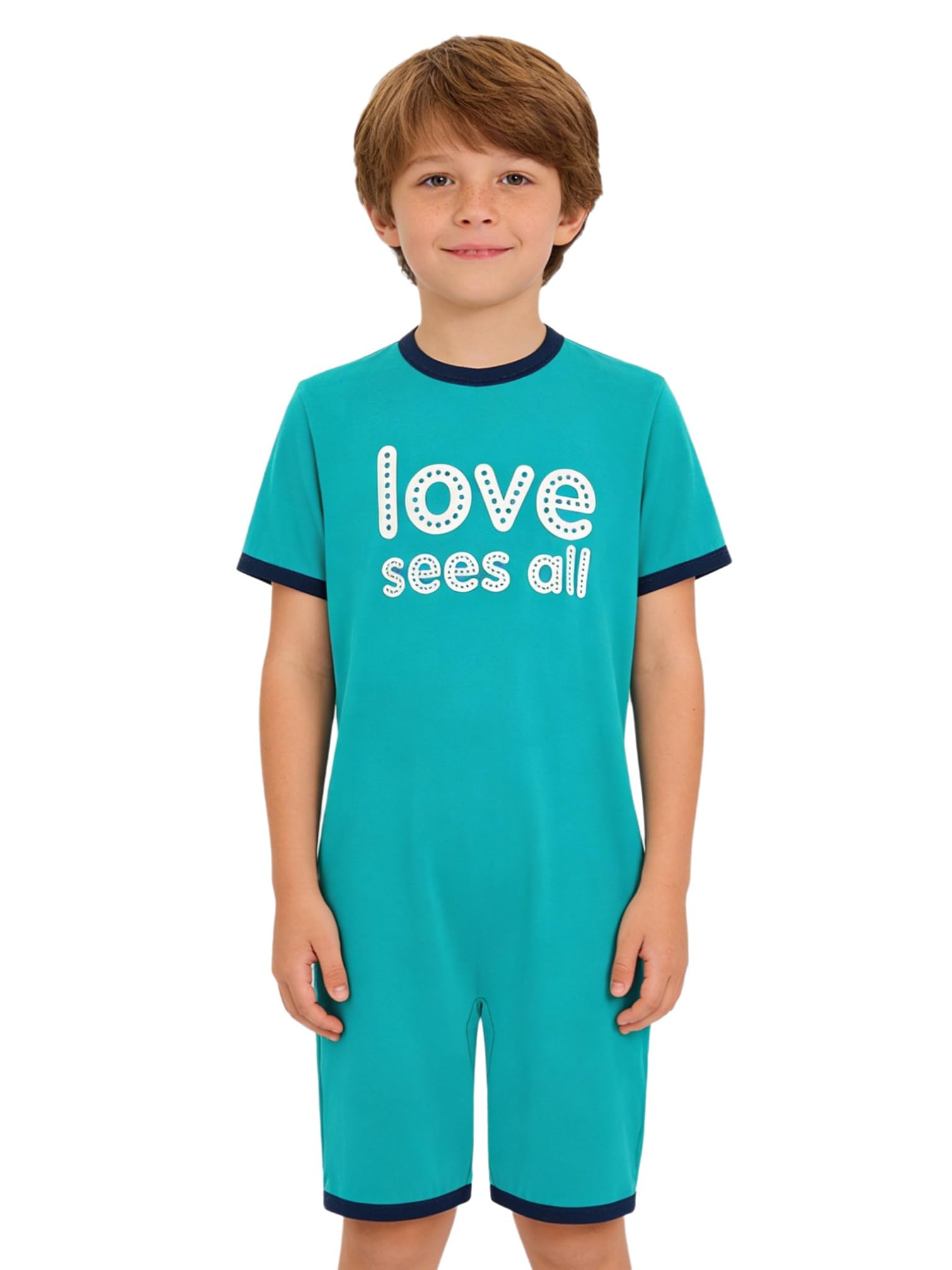 TiaoBug Monos Para Niños Y Niñas Con Necesidades Especiales Mono Con Cremallera Invisible En La Espalda Manga Corta Ropa Adaptativa