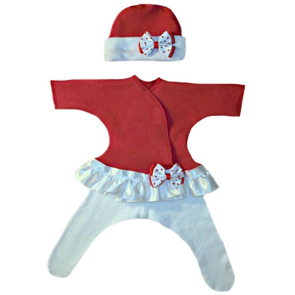 Jacqui's Baby Girls' Red Hearts Sassy Dress