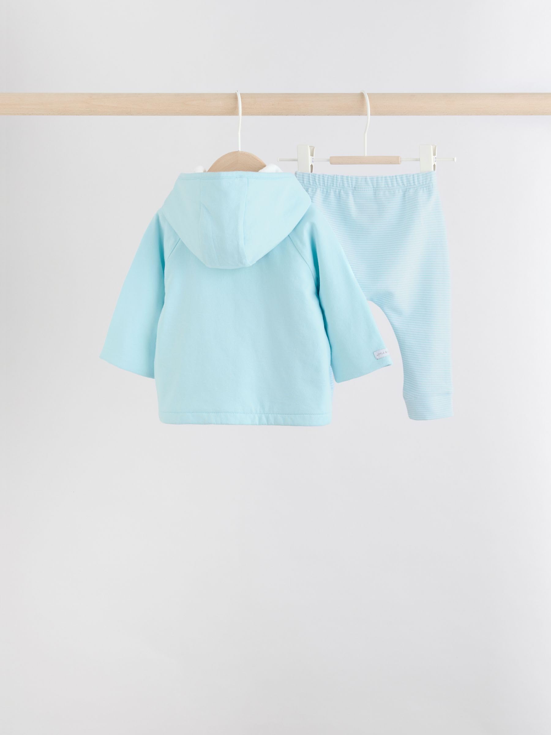 NEXT Bebés niño Conjunto de 3 piezas de punto con chaqueta, body y leggings para bebé