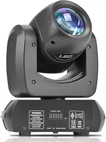 Led Moving Head Light, Moving Head Light LED 150W Spotlights, Gobo Com Anel 6+12 Prisma Efeito Arco-Íris Controle, 8 Cores e 8 Gobos DJ Lights com Foco Linear Eletrônico e Controle de Som