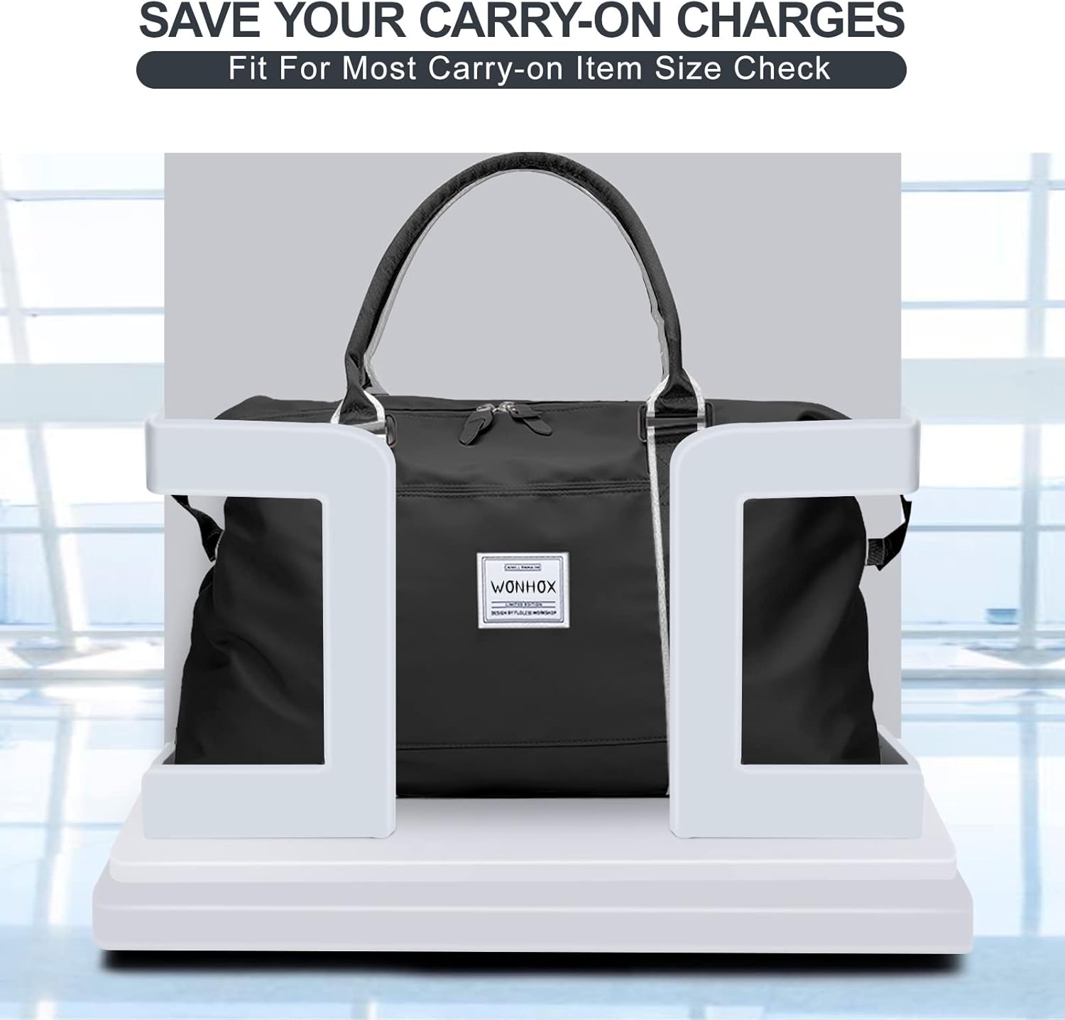 Miniatura 3 de Bolsas de fin de semana para mujer, bolsa de transporte, bolsa de noche con manga de carretera, bolsa de gimnasio deportiva, bolsa de viaje para