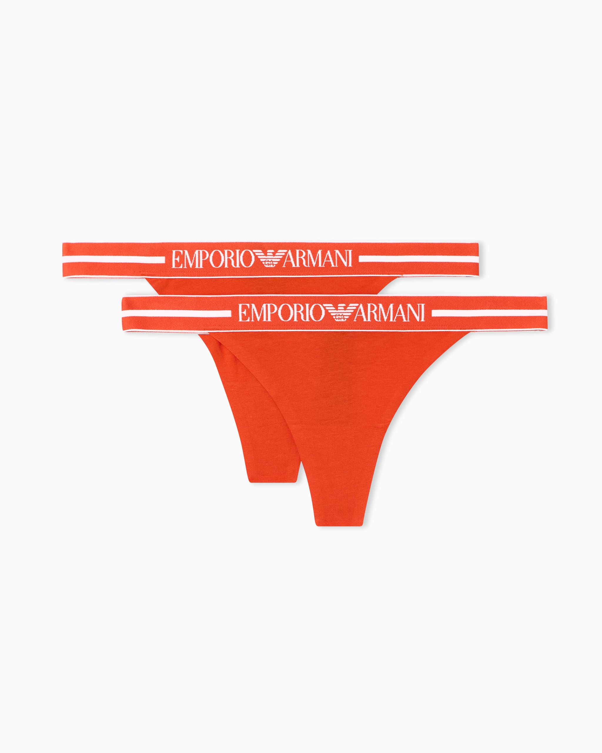Emporio Armani Women's Everyday Cotton 2-Pack T-Thong Pink XS