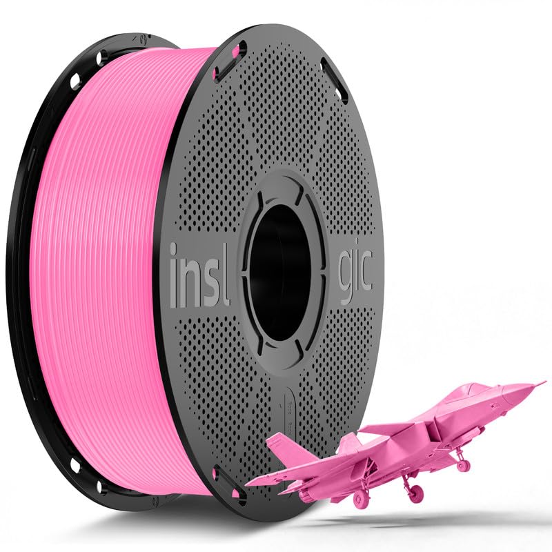 Inslogic Pre-Dried PLA Pro 3D Printer Filament 1.75mm Pink 1KG