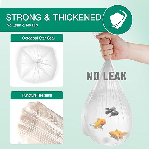 Miniatura 2 de JOYEUX Bolsas de basura pequeñas de 1.2 galones, 90 bolsas de basura pequeñas para baño, hogar, oficina, forro para botes de basura de 4.5 a 5