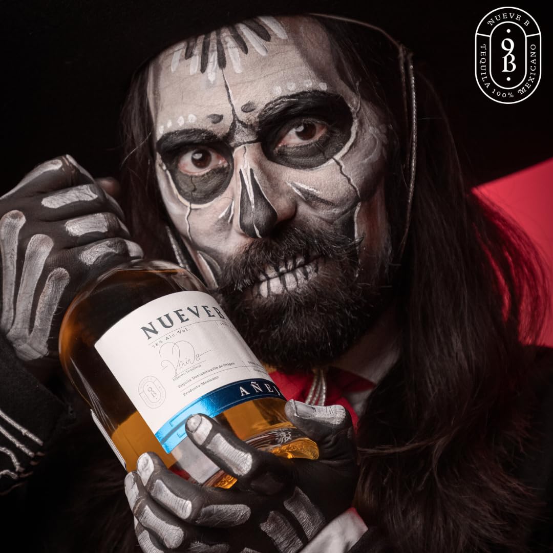 NUEVE B Añejo Premium Tequila 100% Agave 38% vol. 0,7l Handgefertigt Limitierte Auflage