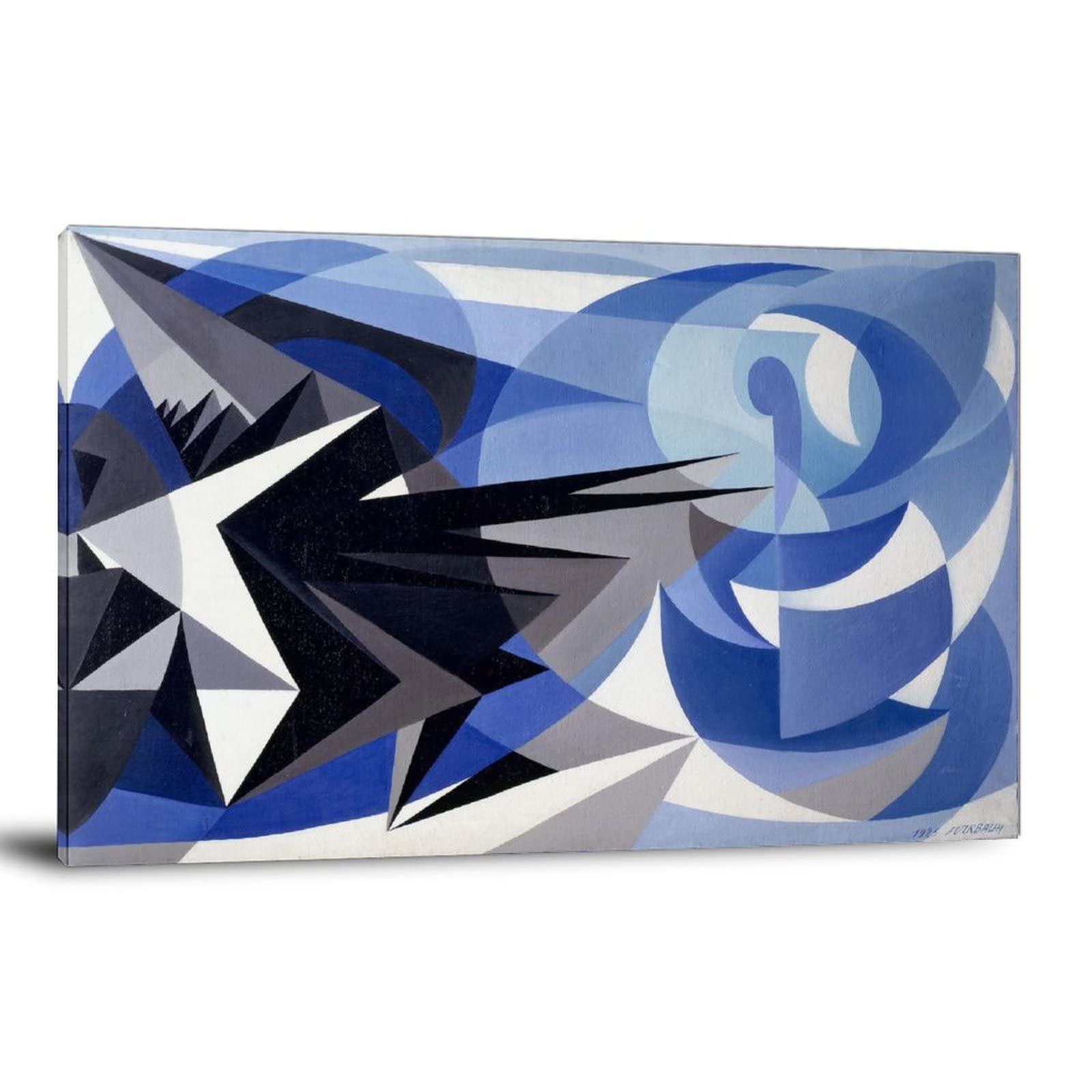 Amazon.com: Giacomo Balla 的悲觀主義與樂觀主義壁掛藝術海報油畫海報和印刷品裝飾牆面藝術圖片客廳壁掛16x24  英吋(40x60 公分) : 居家與廚房