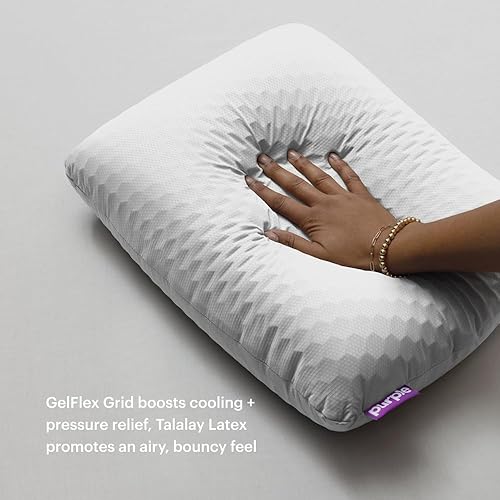 Miniatura 6 de Purple Harmony Anywhere - Almohada para viajarsobre la marcha, rejilla hexagonal, sin soporte de presión, se mantiene fresca