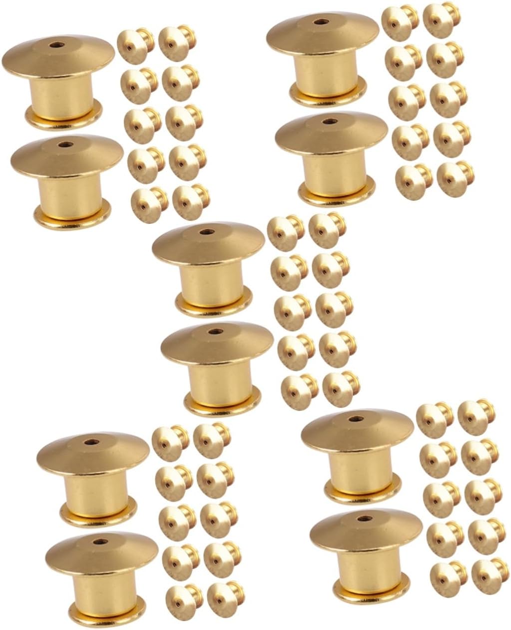 160pcs Pin Backs Locking Clasp Fasteners for Brooches Enamel and Crafts Easy to Use for Badges Hats and Accessories