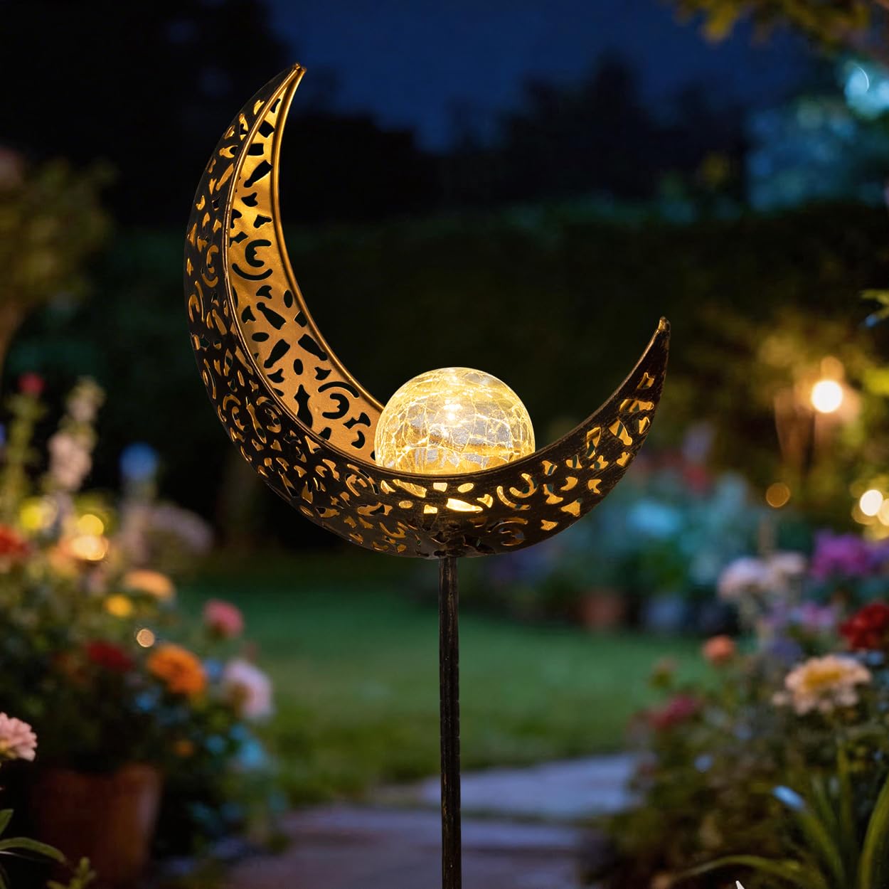 2個　moon light CGC製 ミニランプ ロングライト ムーンライト TAKE ME Moon Solar Lights Christmas Gifts for Women Garden Outdoor