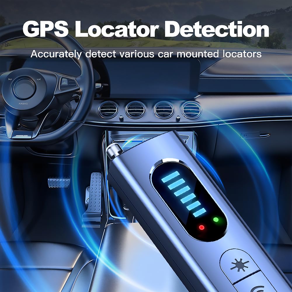 NXPGKEA Hidden Camera Detector, Anti-Spy Detector, Hidden Device GPS Detector, Camera Detector, Bug Detector, Privacy Protector, Signal Scanner for Hotels Office Home Travel, 5 Levels Sensitivity