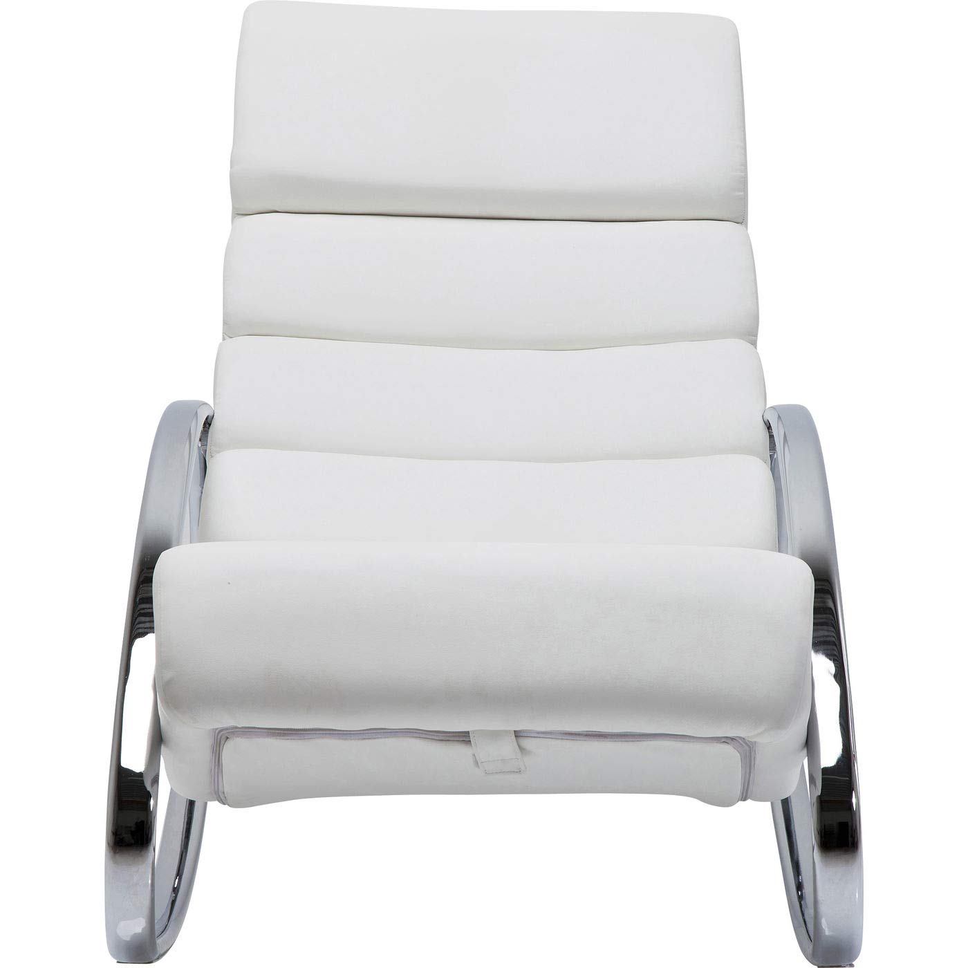 1人掛けソファ KARE DESIGN Rocking Chair Manhattan Kare Manhattan Rocking Chair Polyester White 110 x 62 x 81 cm