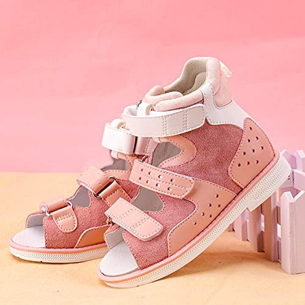 princepard Orthopedic Corrective sandals for Boys and Girls, Children's Open-toe Summer Shoes for Toddlers Flat Feet, High Back with Ankle Support, Non-slip Soles