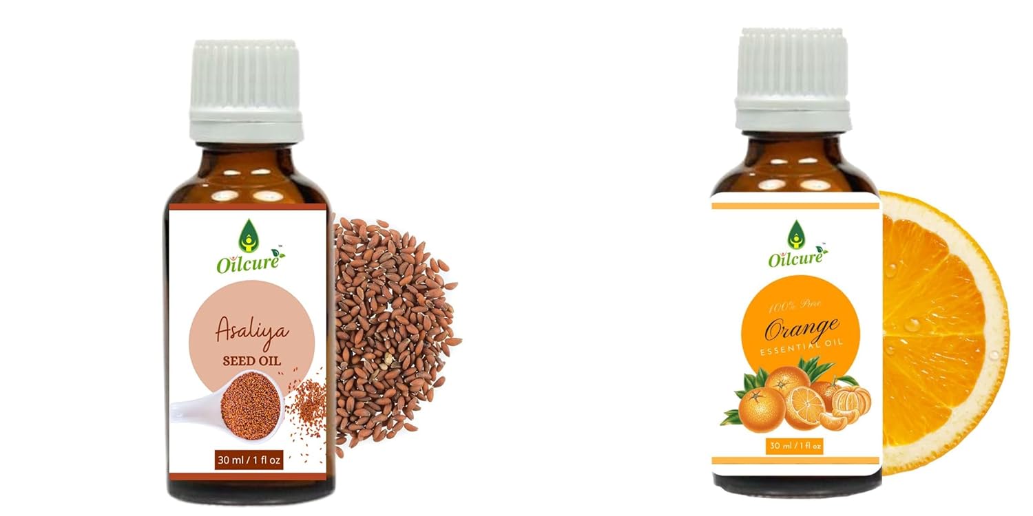 Orange essential and aslea oil oilcure combo | 30 mL each pack. Pure Non -specified Orange essential and aslea oil oilcure combo | 30 mL each pack. Pure Non -specified