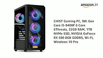 CHIST Gaming PC, 9th Gen Core i5-9400 6 Core 6Threats, DDR4 16GB