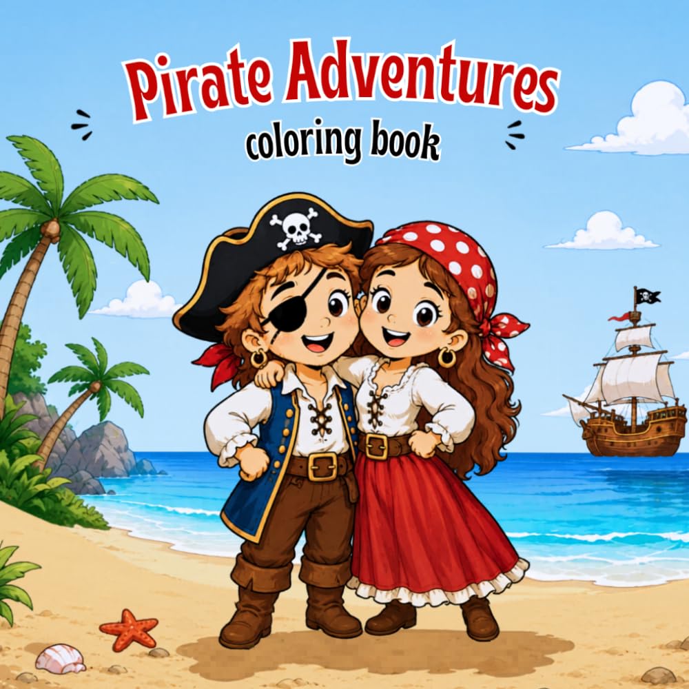 Pirate Adventures: Fun Coloring Pages for Little Artists