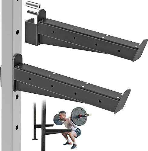 Miniatura 12 de Nordic Hamstring Curl Attachment, Dip Bar, Belt Squat & Safety Spotter Arms for 2"x2" & 3"x3" Power Racks, Home Gym Strength Training Accessories