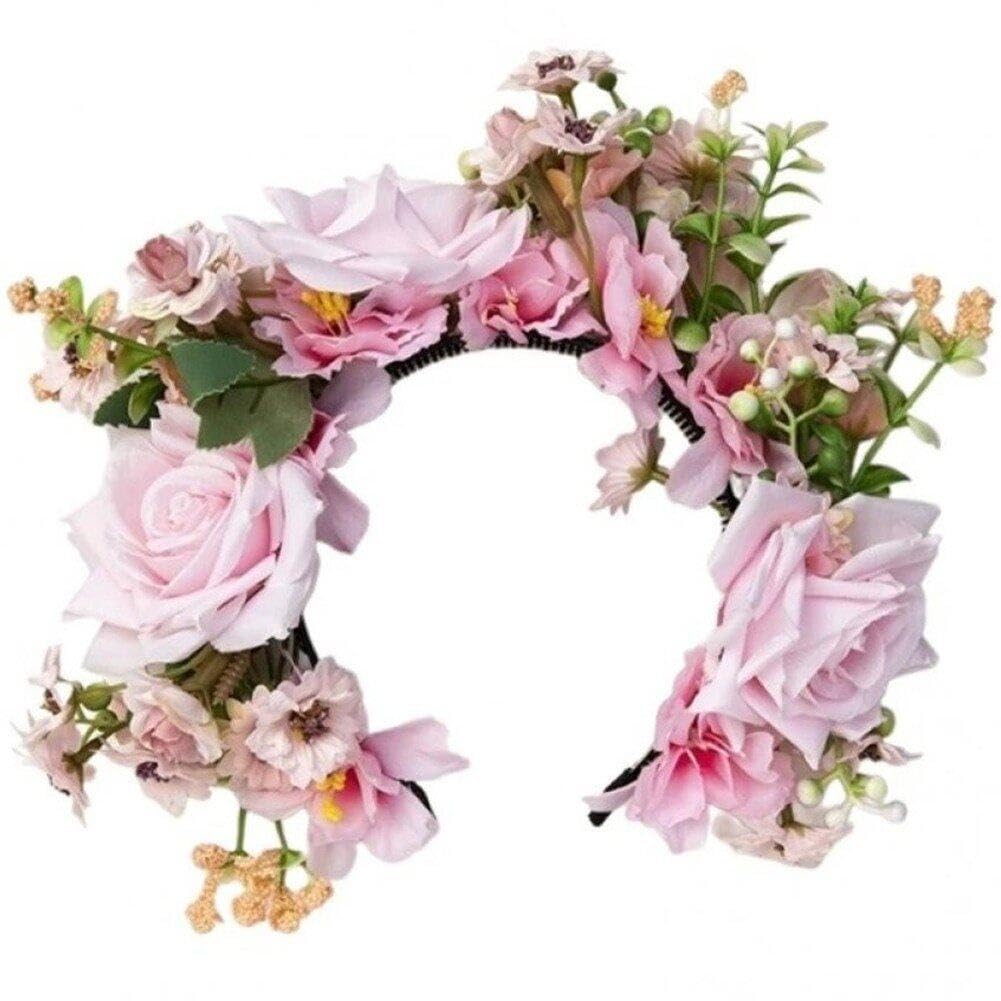 Diadema floral de hada de flores para regalo de comunión y fiestas infantiles