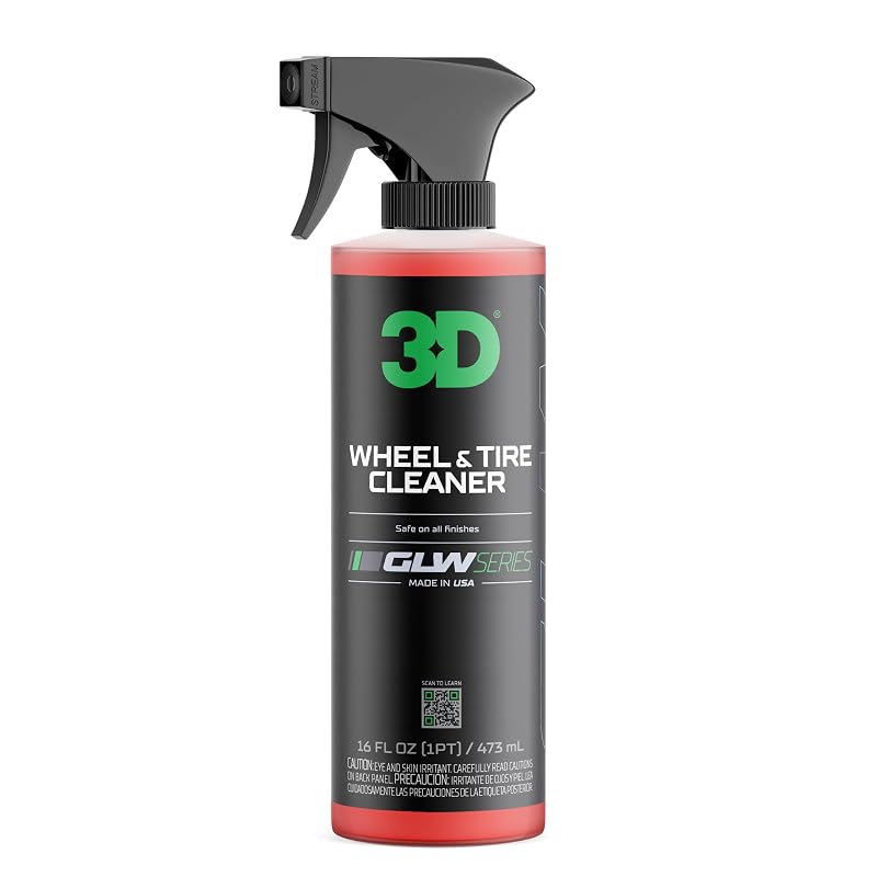 Limpador de Rodas e Pneus 3D GLW Series em Spray para Poeira de Freio e Sujeira 473 mL