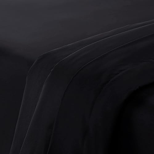 Miniatura 3 de SERTA Simply Clean - Juego de sábanas de 4 piezas con bolsillo profundo, hipoalergénicas, resistentes a las manchas, tamaño Queen, color negro sólido