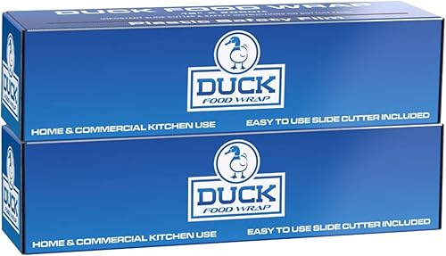 Miniatura 10 de Duck - Película de seguridad alimentaria, envoltura de plástico de 18 pulgadas x 2000 pies, grado comercial, ideal para sellado y almacenamiento,