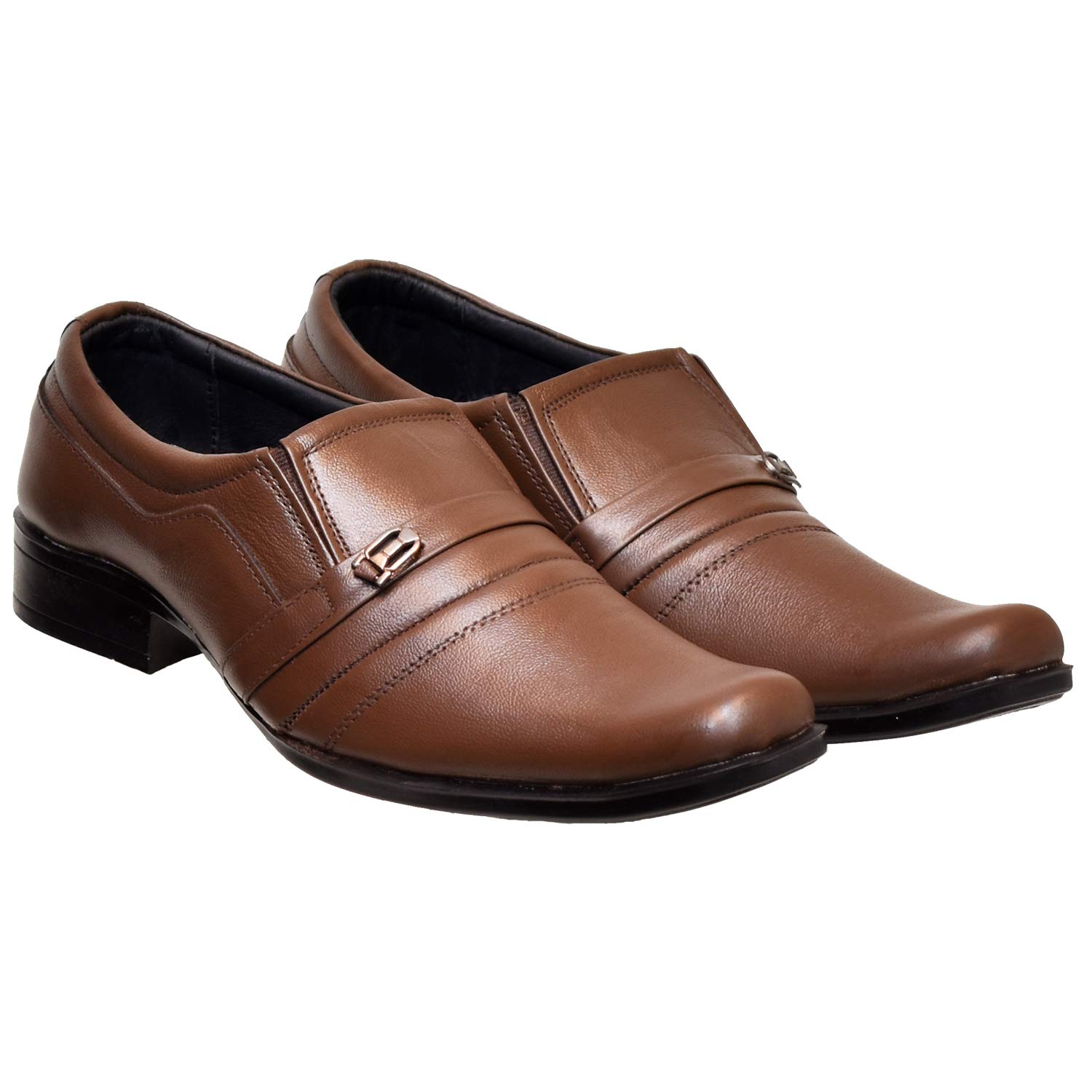 GenericDream Makers_ Genuine Leather Brown Formal Shoes