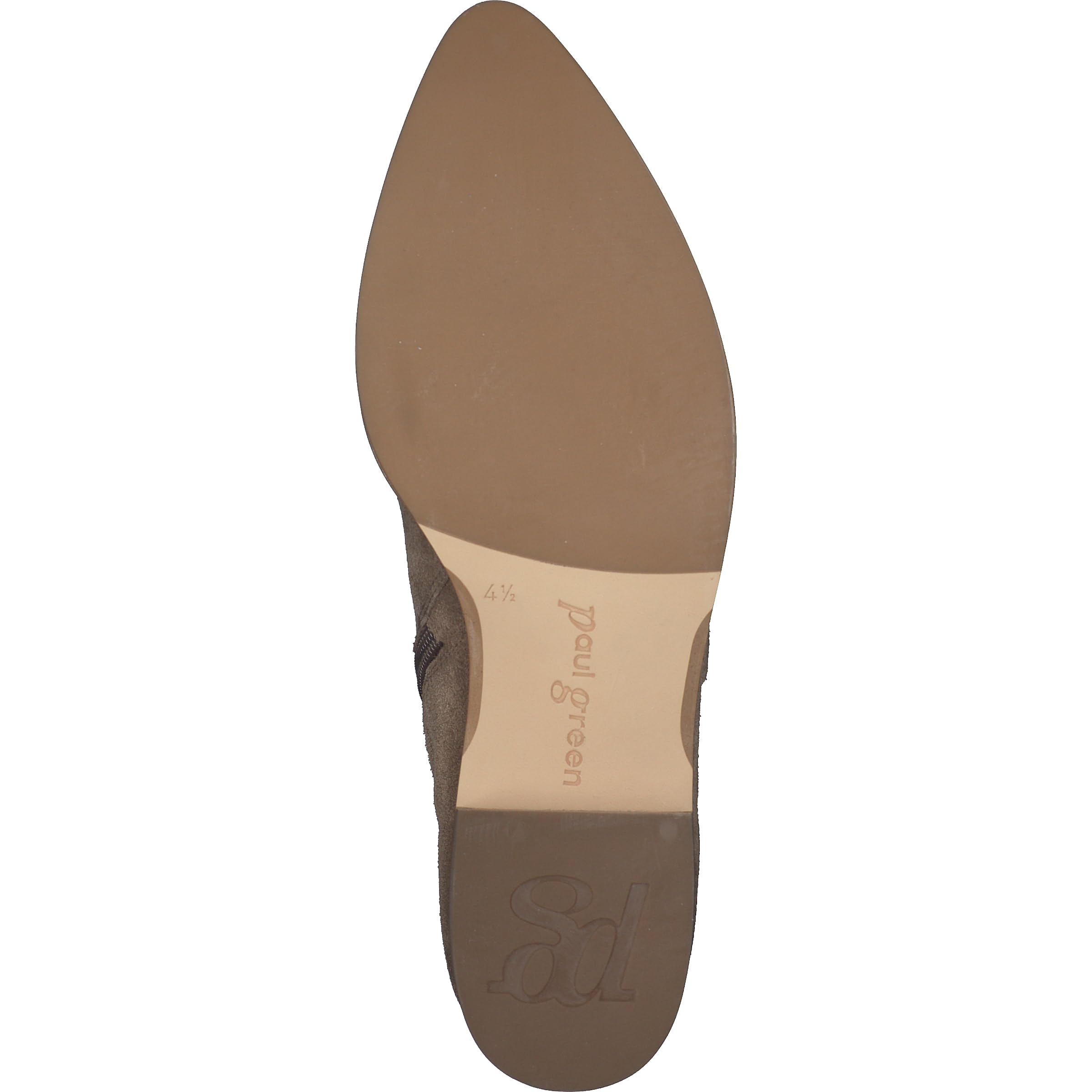 Paul Green Damen Ballerinas mit Absatz 8074-000 Weite XX-Schmal Reißverschluss