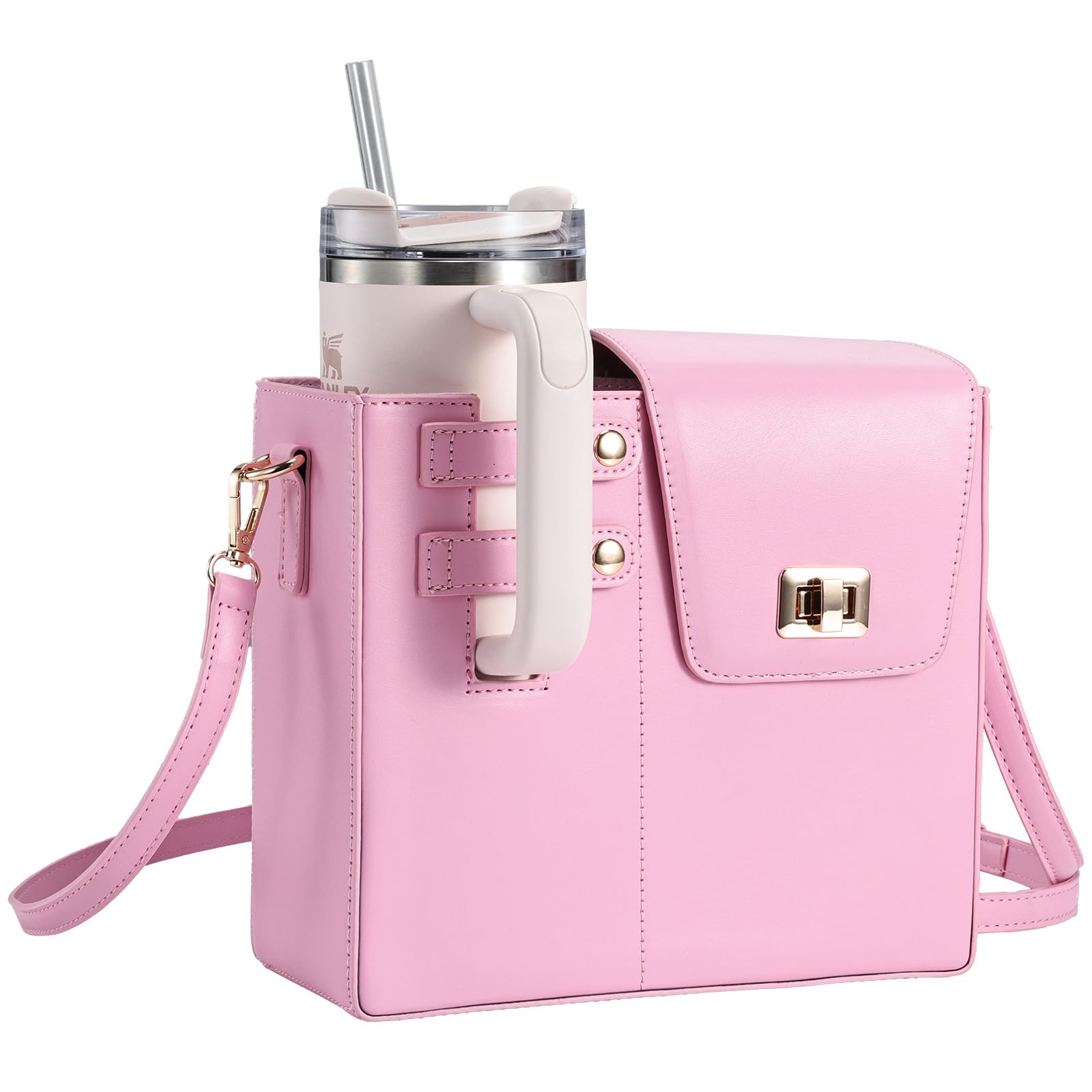 Outdoor Crossbody Bag Water Cup Storage Sports Bottle Holder Portable Tumbler Purse Fits Most Bottles Cup Carrier Bag