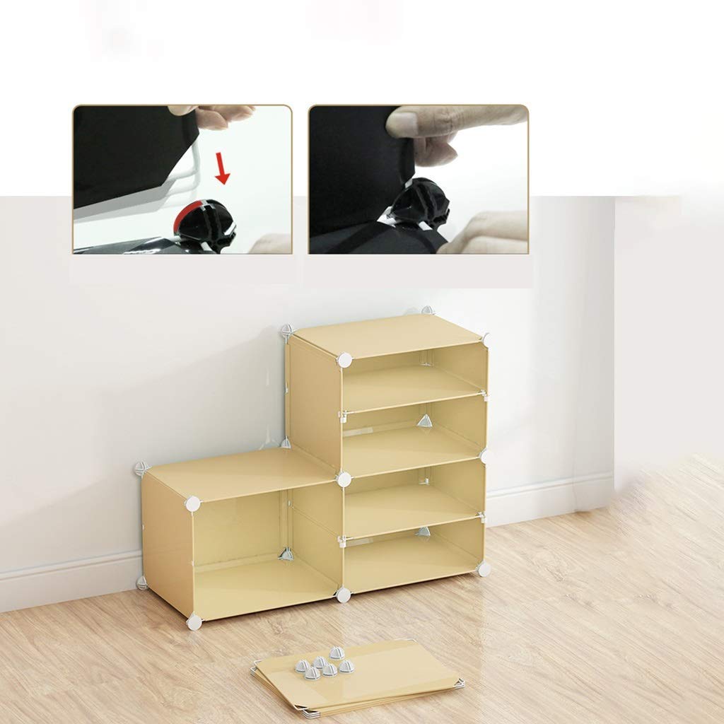GHCXY Schuhständer Organizer, Locker Kinderschuhregal Multi-Layer Hoch-Kunst-Kunststoff-Schuhregal Ausfahrbarer Stapelbarer Schuhschrank Sammeln Sie