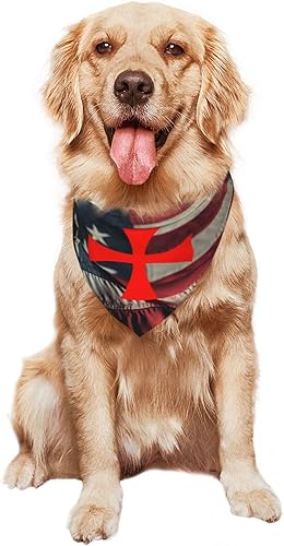 Miniatura 8 de Symbol of The Knights Templar - Pañuelo para perro, bandana para mascotas, baberos para mascotas