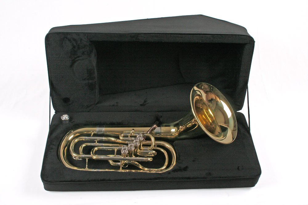 Bellfront Bariton, 4 Monel Ventile Frontaktion, Goldmessing Mundrohr