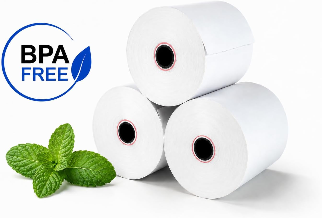 (20 Pack) 3 1/8 Thermal Paper Receipt Rolls | 80 mm | Star TSP100III, Epson image 2