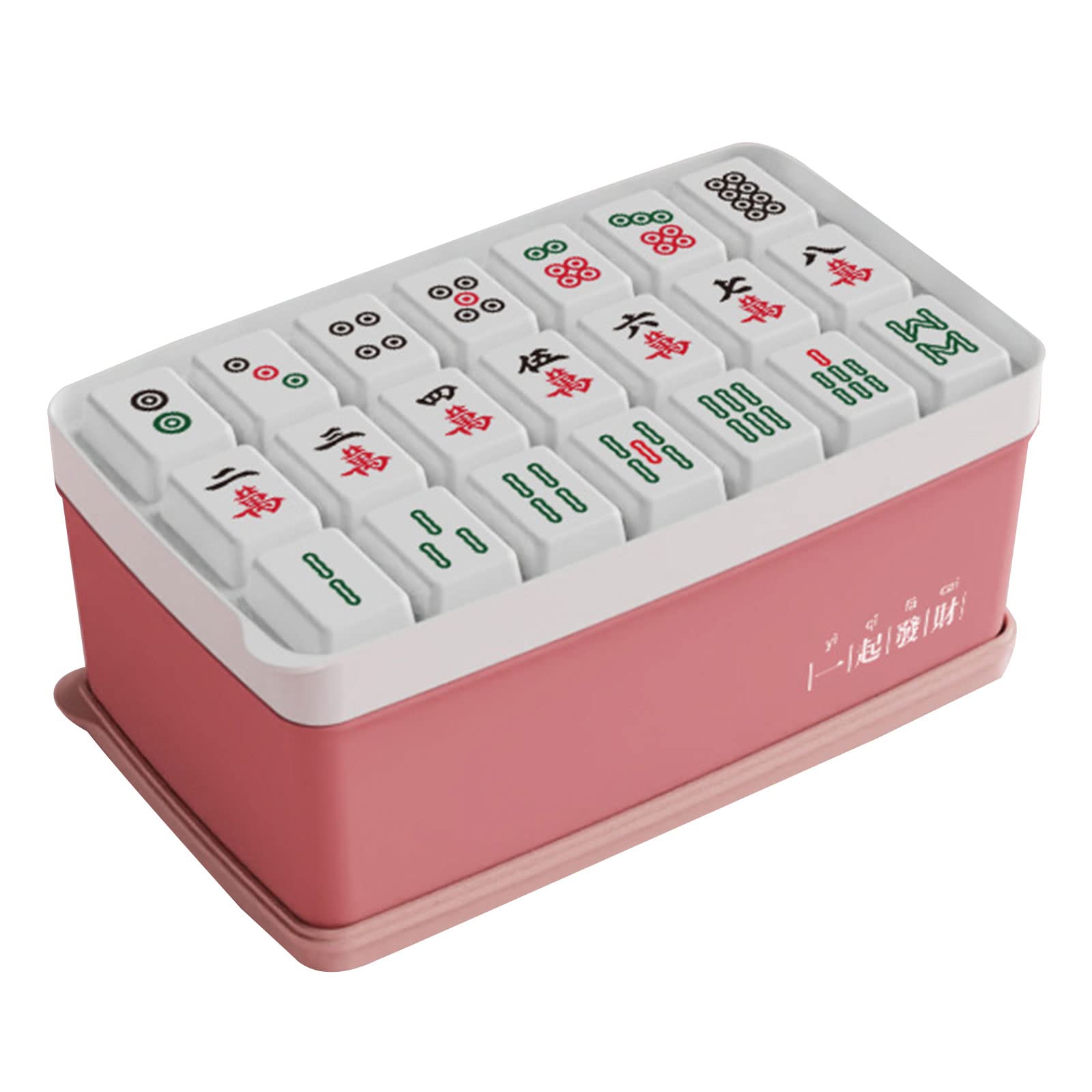 MALSSE Cube Mold Mahjong Pattern Flexible 21 Cube Ice Trays Free for Cocktail Beverage Baby Food Ice Trays for Freezer Square Stackable Free Shapes Easy-Release Mahjong