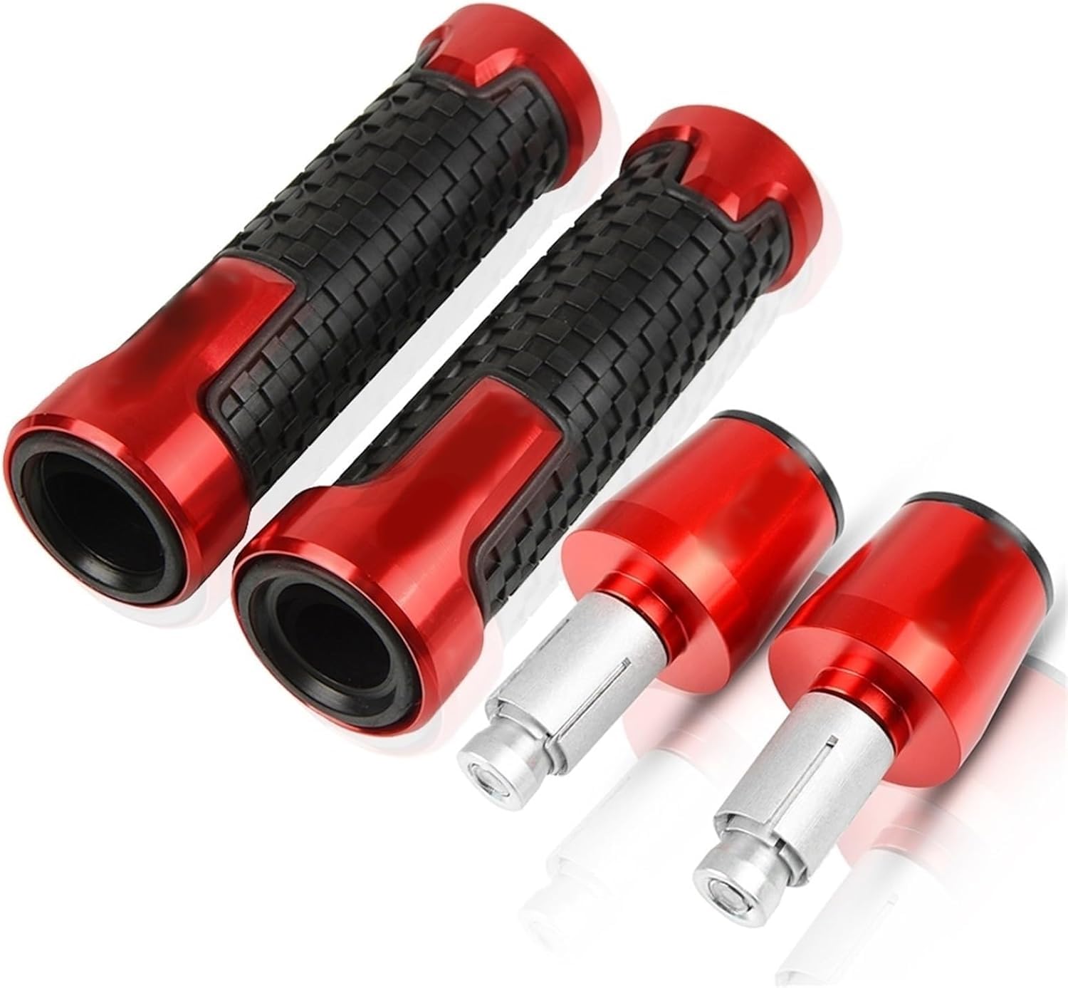 Generico Moto Manubrio Manopole Per Yamaha TRX850 1996 1997 1998 1999 2000 Manopole per manubrio di ricambio in alluminio CNC manopole in gomma per moto