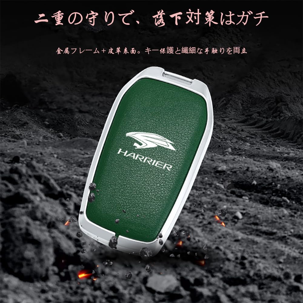 Amazon | トヨタ ハリアー 80 系対応 本革スマートキーケース 2/3